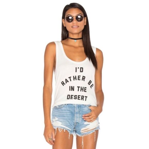 Amuse Society graphic tank top oversized size small - Picture 1 of 12